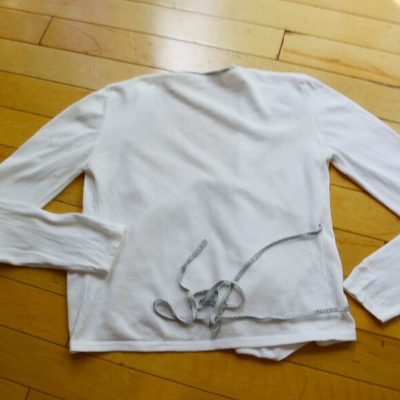 Patrick Gerard Wrap Blouse with Metallic Trim Size 2 XS - Picture 7 of 7